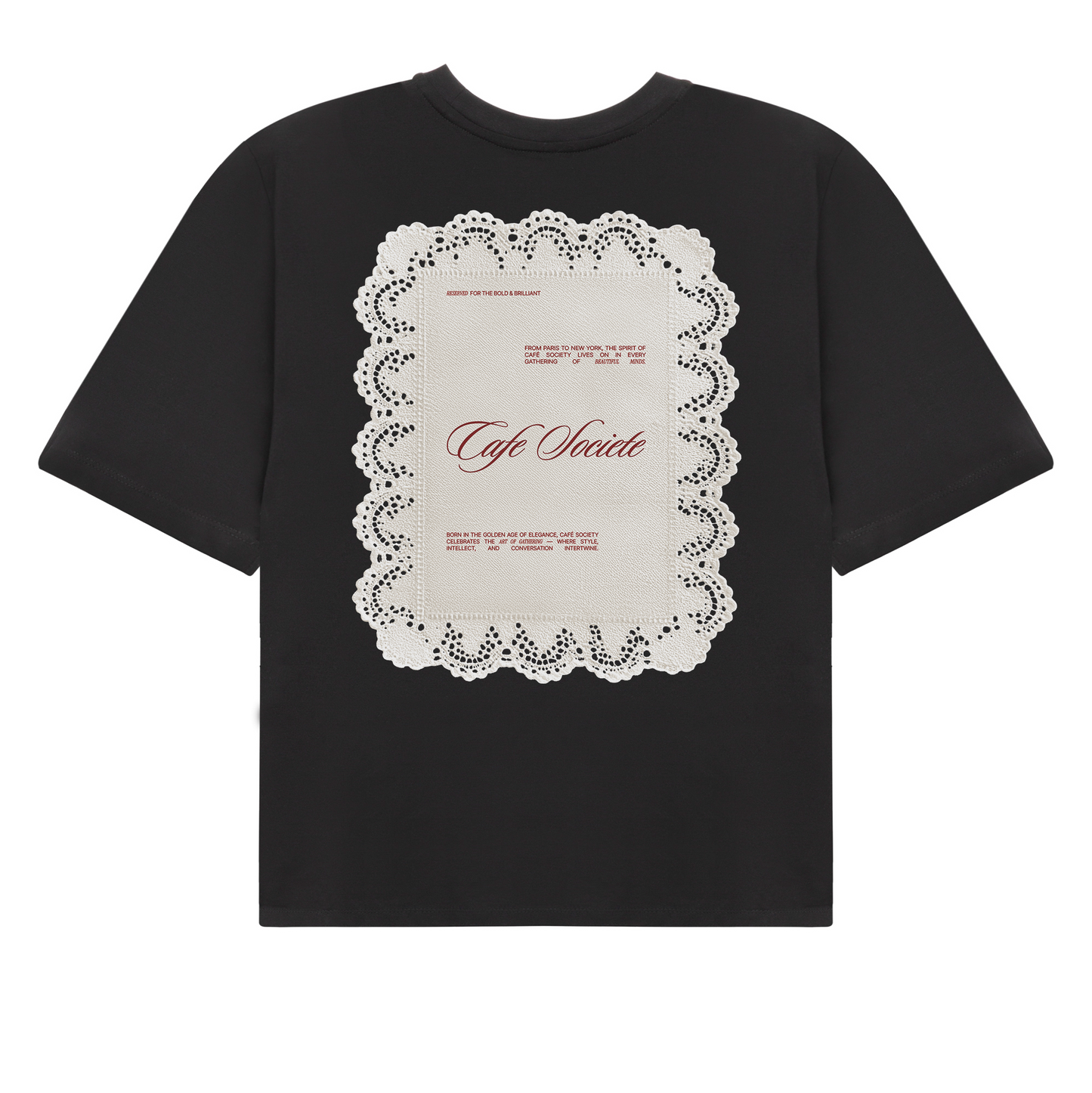 Cropped T-shirt Reservation (Black)