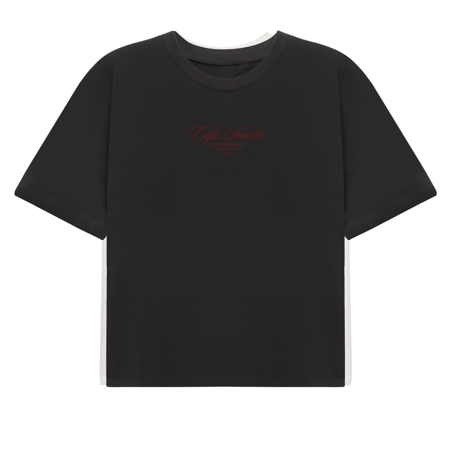 Cropped T-shirt Reservation (Black)