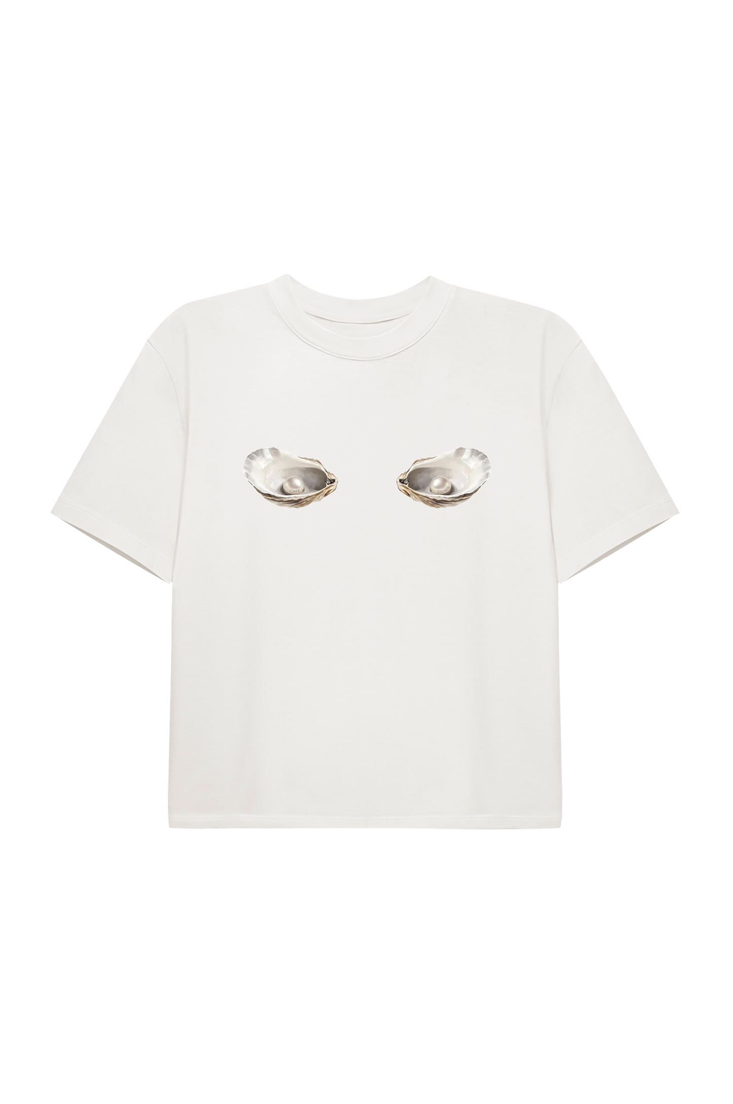Cropped T-shirt Oysters