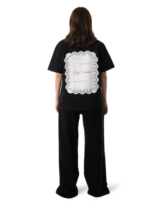 Cropped T-shirt Reservation (Black)