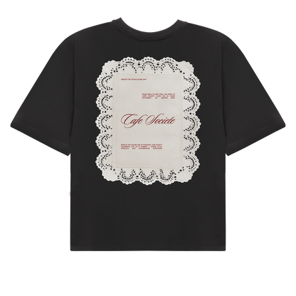 Cropped T-shirt Reservation (Black)