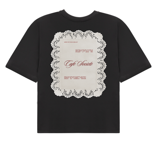 Cropped T-shirt Reservation (Black)