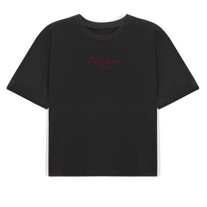 Cropped T-shirt Reservation (Black)