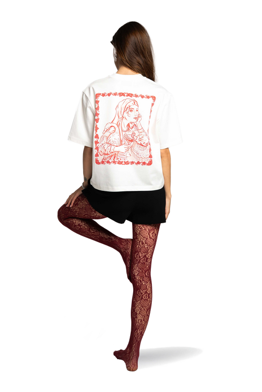 Cropped T-shirt Slavic Girl