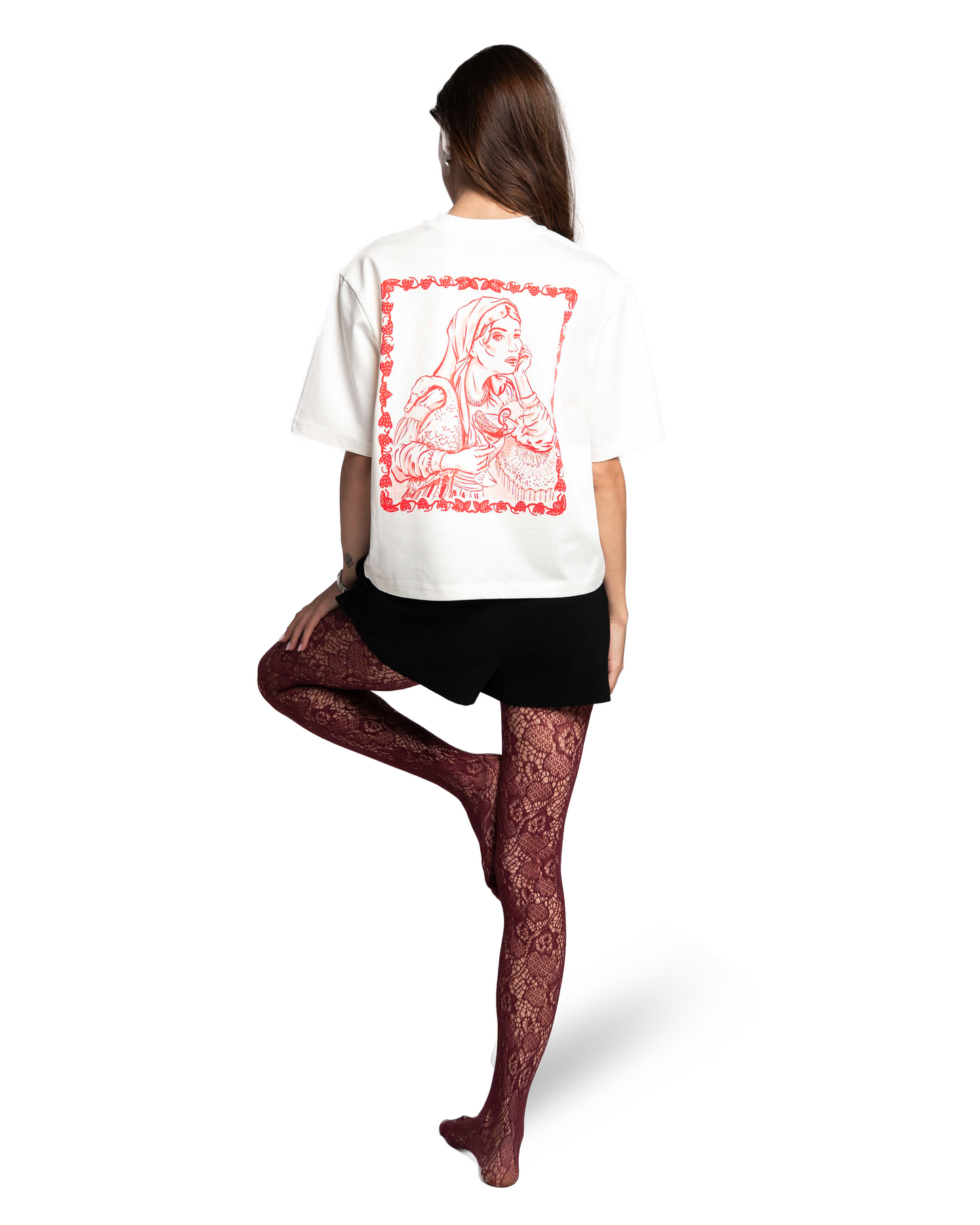 Cropped T-shirt Slavic Girl