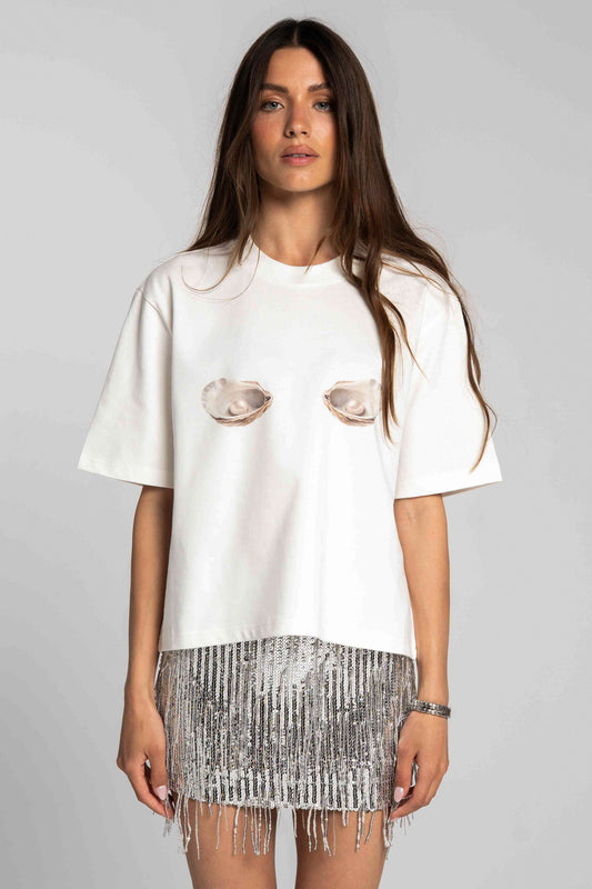 Cropped T-shirt Oysters