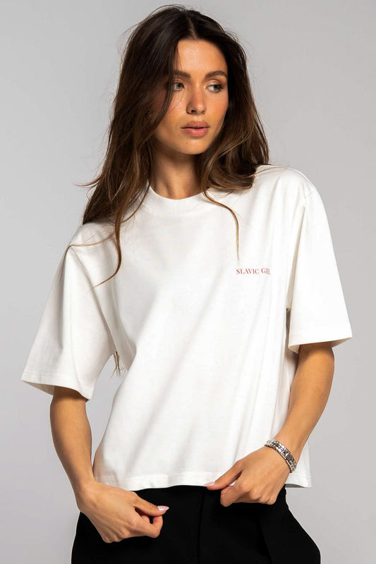 Cropped T-shirt Slavic Girl