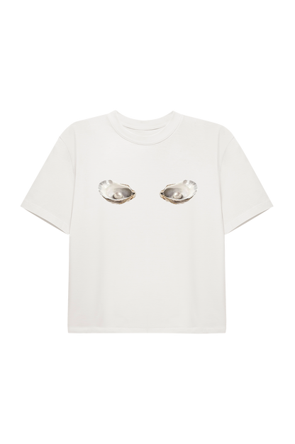 Cropped T-shirt Oysters